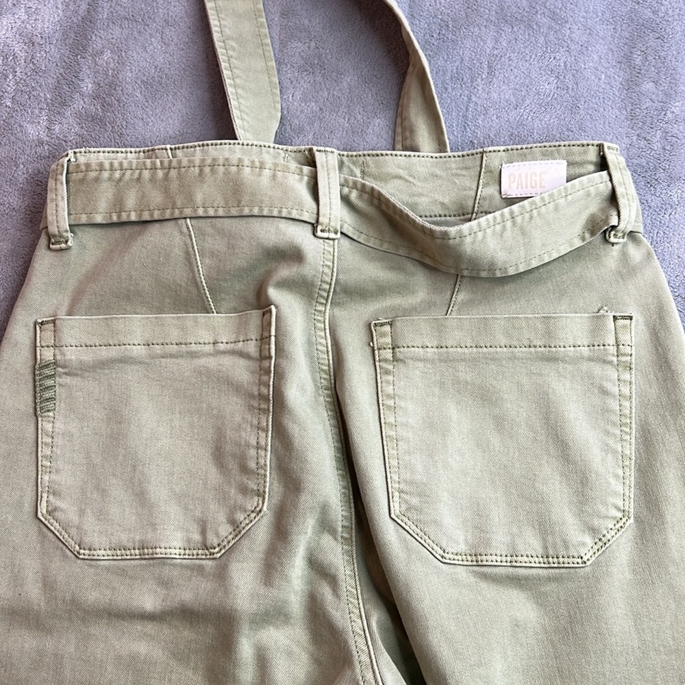 🎯NWOT Paige Mayslie Self Tie Jogger Green Size 27 - Picture 9 of 16